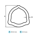 Metro tubo triangular cardan CAT1 externo AMA