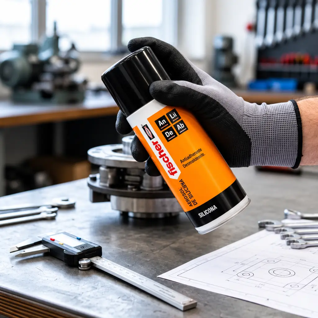 Aerosol de silicona en taller.webp
