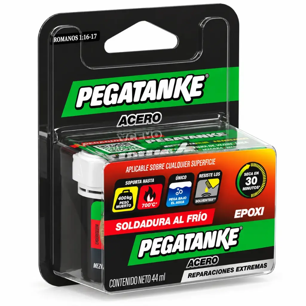 Pegatanke Epóxico Acero 44 ml – Soldadura en Frío