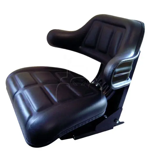 Asiento PVC suspensión mecánica negro