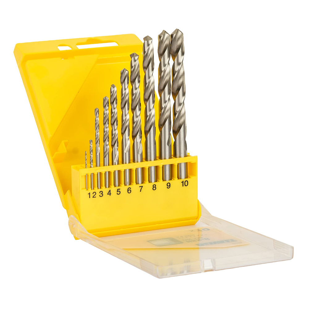 Juego de 10 brocas HSS DeWALT