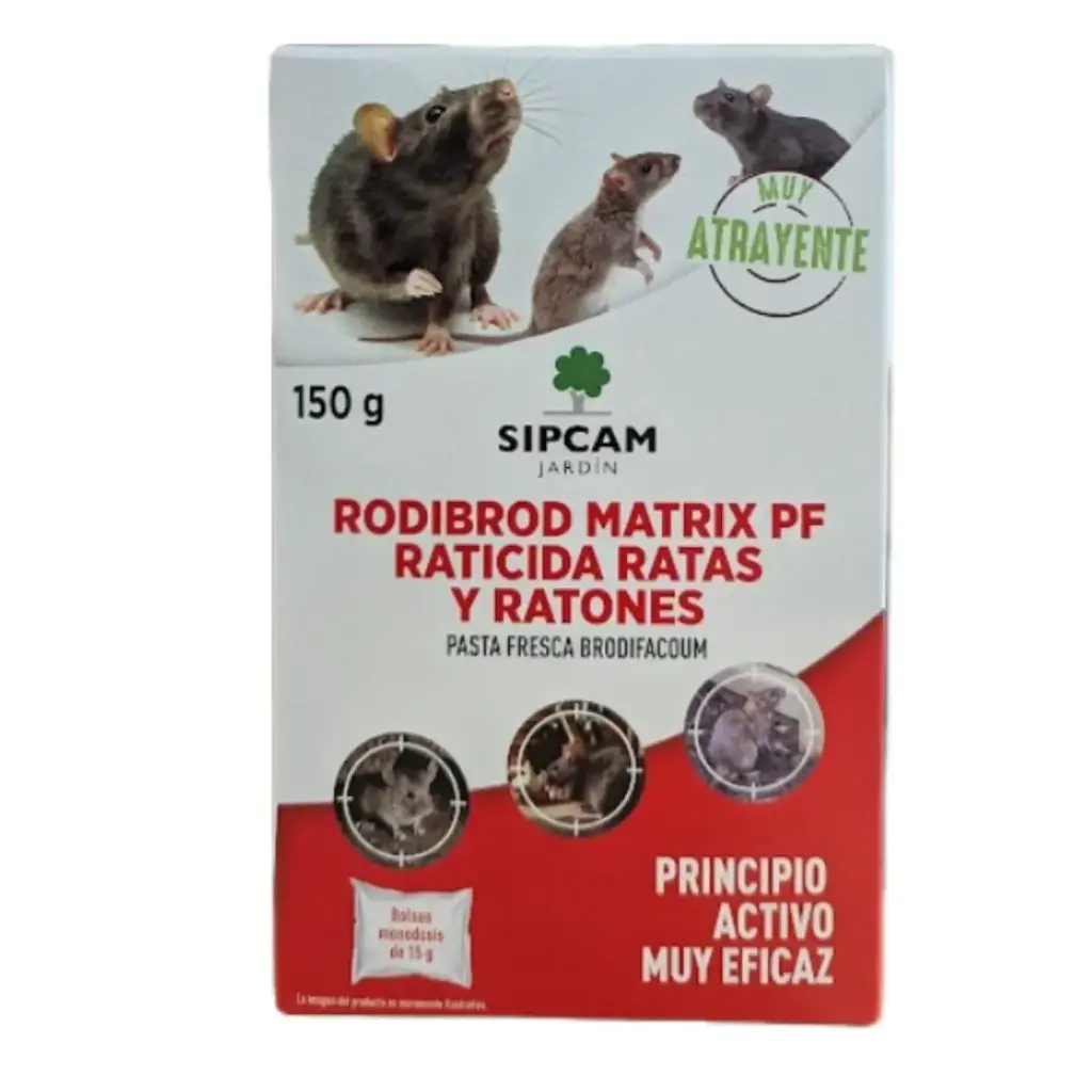 Raticida RODIBROD MATRIX PF SIPCAM, 150gr 