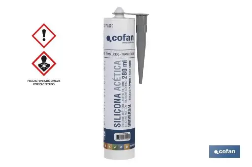 Silicona Acética Universal COFAN, 280ml