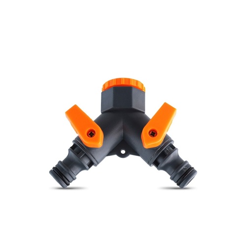 [49857] Adaptador manguera 2 tomas 1/2" X 3/4"