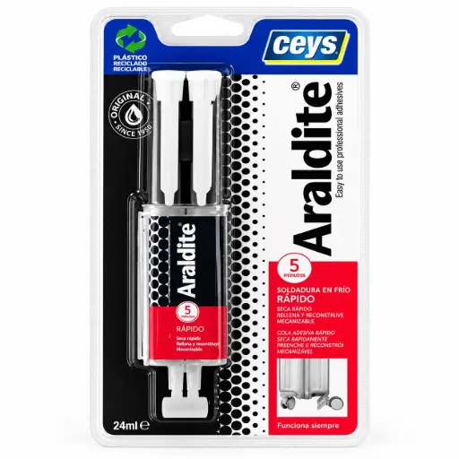 Adhesivo Epoxi Ceys Araldite Rápido 5 Minutos – 24ml