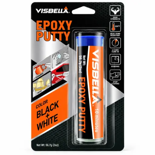 Masilla Epoxi Visbella Epoxy Putty Negro y Blanco – 56,7 g