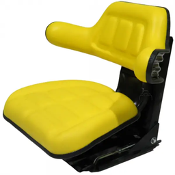 Asiento PVC suspensión mecánica amarillo