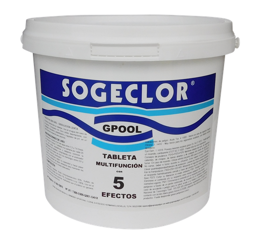 Cloro 5 acciones SOGECLOR - 5 Kilos