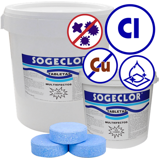 Cloro ”Sin cobre” SOGECLOR, 5Kg
